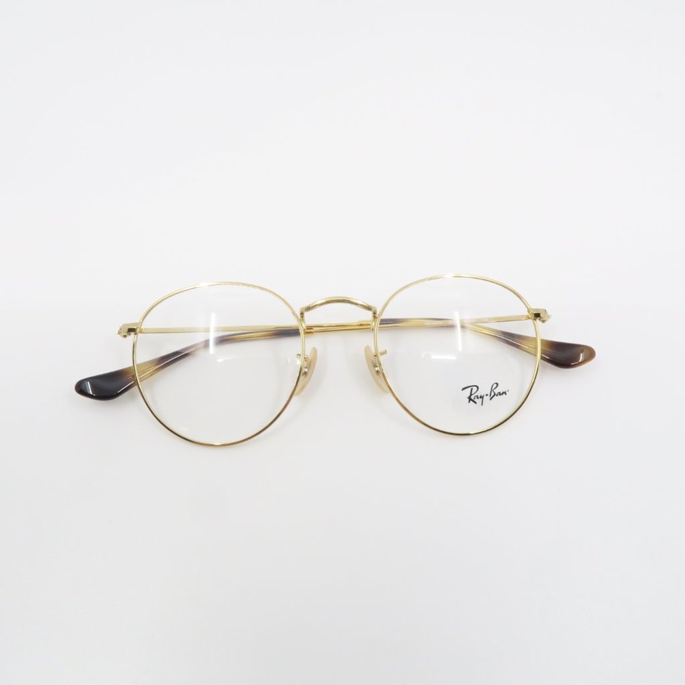 Ray-Ban RB 3447V 2500 Unisex Round Gold/Tortoise - Picture 5 of 6